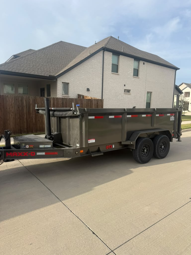 Dump trailer rental being delivered in DFW - 365 Dump Trailer Rentals